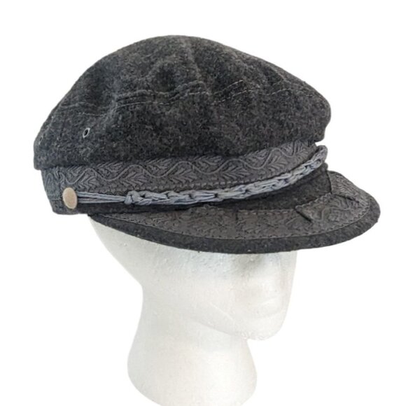 Vintage Dorfman Pacific Co. Fiddler Greek Fisherman Hat Navy Large Grey - Picture 1 of 9